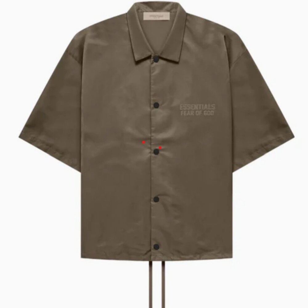 Essentials Fear of God Nylon Shirt Wood Color